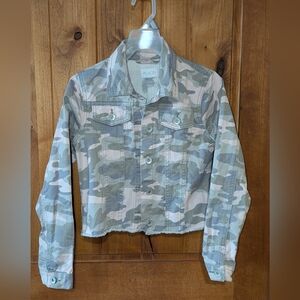 Girls Camouflage Denim Jacket‎